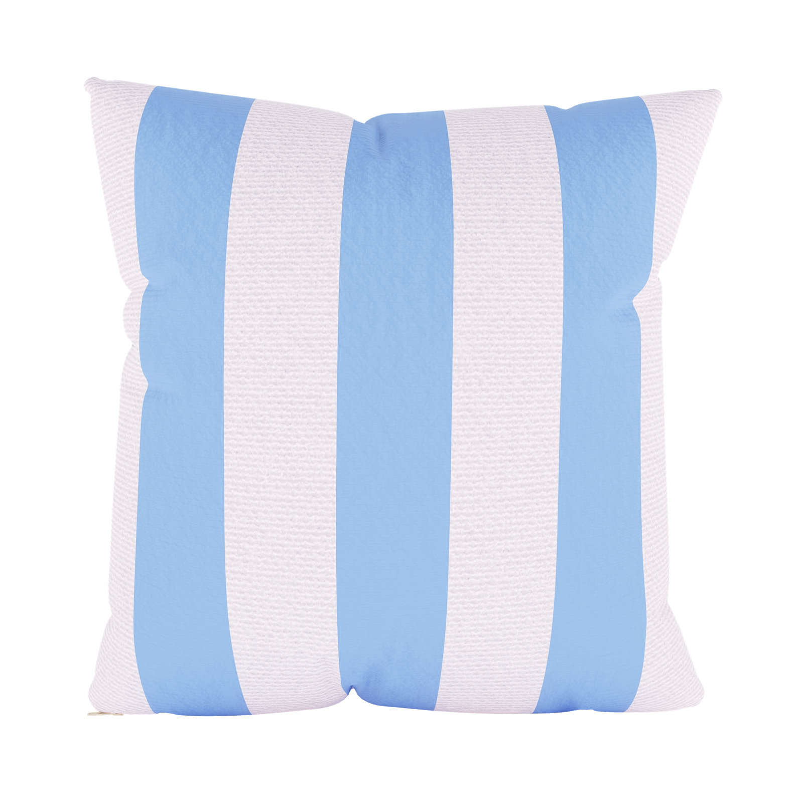Amala 20" x 3" Sunbrella® Throw Pillow, Sunbrella® Refuge Ocean Striped