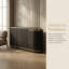 Buffet 63 "en diagonale cannelée avec rangement-129944454