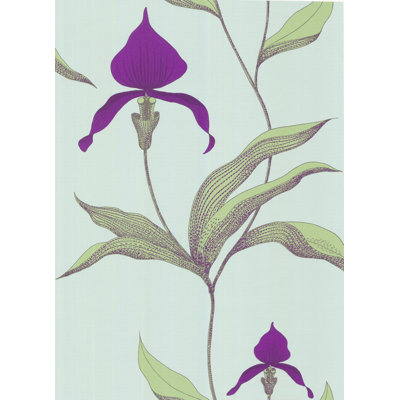 Orchid Floral Wallpaper Roll
