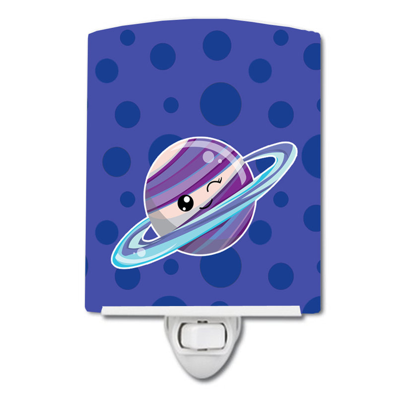 Éclairage de nuit en céramique planets saturn
