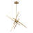 6-Light Dimmable LED Linear Chandelier