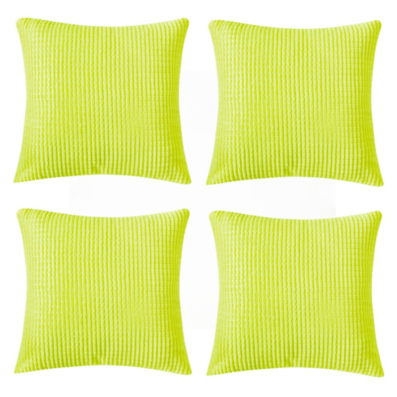 Coussin Corduroy, Vert pomme