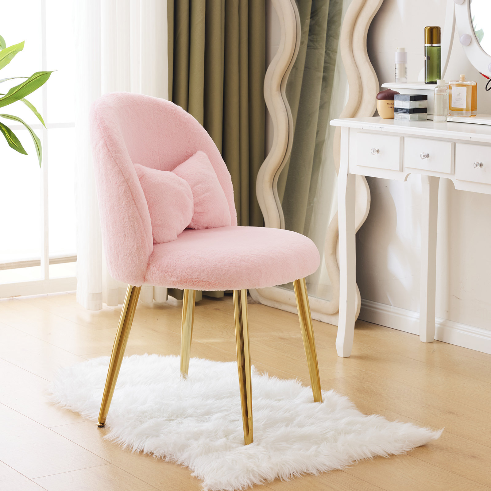 Mercer41 Winao 21.26'' W Make-Up Chair & Reviews | Wayfair