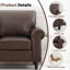 Fauteuil d'appoint rembourré à accoudoirs roulés Luelle-225100637