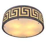 Athens 4 - Light 24'' Shaded Drum LED Flush Mount