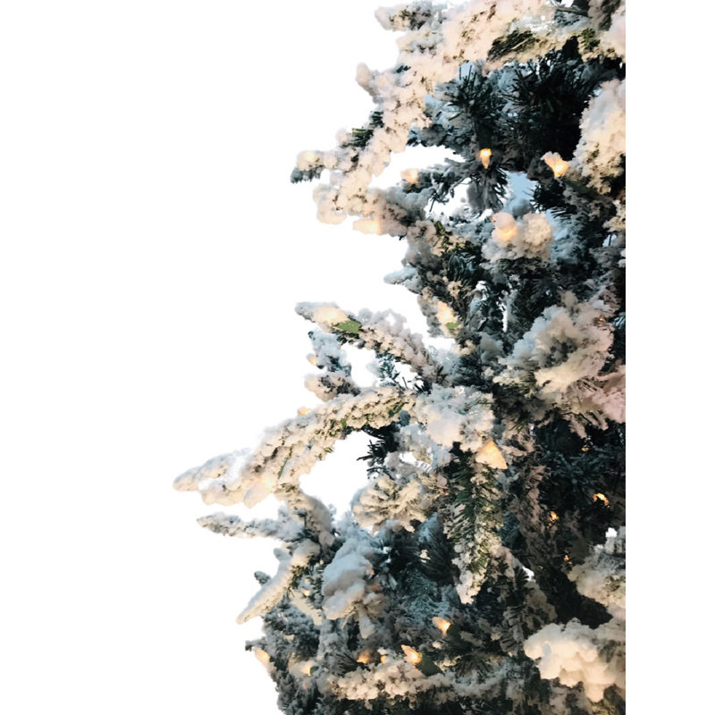 Lighted Artificial Fir Christmas Tree, 9' H