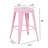 Space-Saving Backless Metal Bar Stools with Tool-Free Assembly-655884899