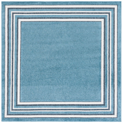 Tapis Brysin 634 en turquoise / ivoire