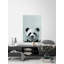 «Bonjour Panda», reproduction sur toile tendue-27175426
