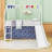 Twin Size Loft Bed With Slide And Playful Accessories-82139609
