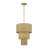 Weavington 2 Light Antique Gold Leaf Pendant