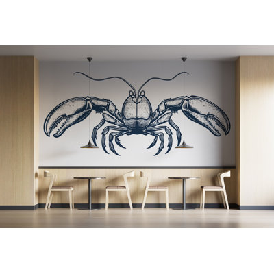 Décoration murale crabe, restaurant de fruits de mer, 408Mv
