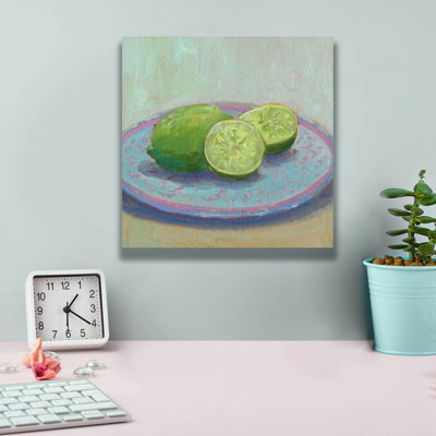 Toile épique Graffiti «Still Citrus 2» par Carol Young, 12 po x 12 po