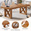 Tables de conférence 63 po, tables de réunion en bois rustique, sièges 4 à 6-69209528