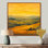 «Countryside Golden Hour Over The Hills I», art mural sur toile