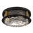 Baltic 3-Light Matte Black Flush Mount
