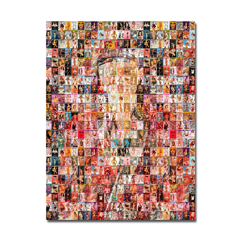 «Boy Entertainment» par N Perez - impression sur papier, H 40 po x l 30 po x P 2,5 po, Acrylique
