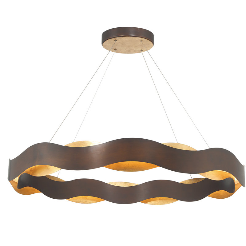 Lustre 46 lumières 1 lumière Vaughan, Doré et bronze