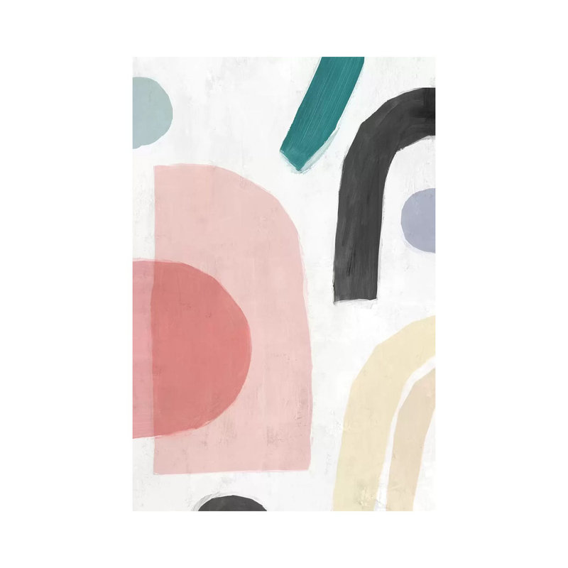 «Sherbet I» par Isabelle Z - reproduction d'art, H 48 po x l 32 po x P 1,5 po, Toile tendue, Aucun mat