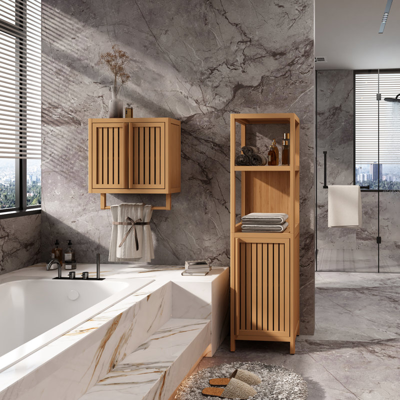 Toomay Bamboo Bathroom Storage Furniture Set