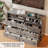 7 Drawer Dresser for Bedroom with LED Lights, Wooden Chest of Drawers with 2 Open Compartments and Charging Station-1720014908