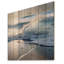«Beach Wave Scenery Photo I - Coastal Waves», art mural sur bois de pin naturel-373905721