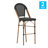 Lavigne Stacking French Style Chair with PVC-Coated Polyester Seat and Metal Frame for Indoor/Outdoor Use-86596032-86596033-86596034