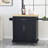Modern Functional Kitchen Cart with Manufactured Wood Top,Storage Cart with Drawer-2004029712