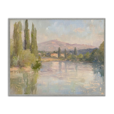 Giclée encadrée «Place by the Lake», conception par Petal Prints Design