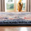 Tapis bleu marine / rouge Sechovicz-815139781