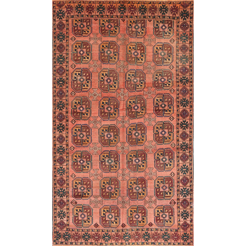 Tapis traditionnel rouge / brun Frederico, Rectangle 2 pi x 3 pi