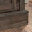 File Credenza With Adjustable Shelf, Brown Finish