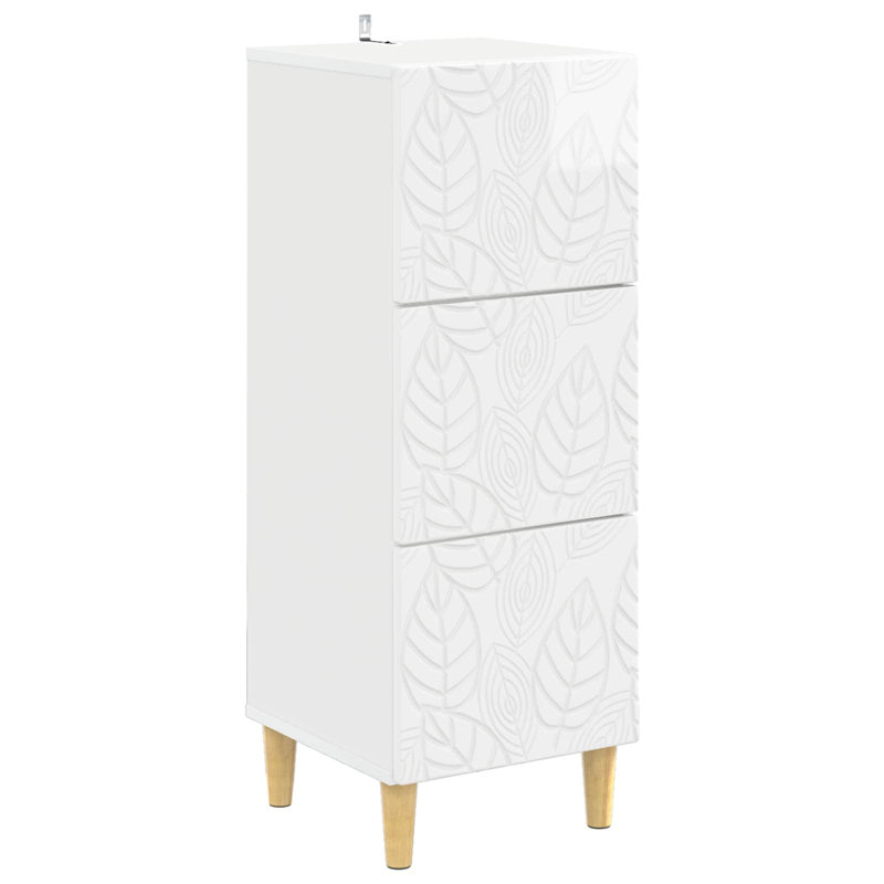 Rectangle Accent Chest, High Gloss White