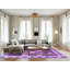 Tapis bleu / mauve à motif oriental tissé à la machine 8 pi x 10 pi Ilyass