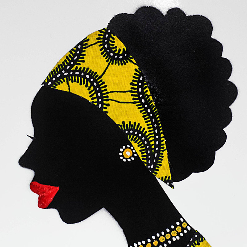 Suspension murale de peinture en laine mansah