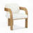 Wood Frame Dining Chair With Armrest-182999421-182999423