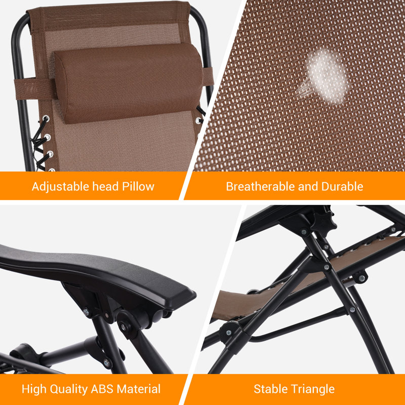 Dailah Folding Recliner Chair, Brown