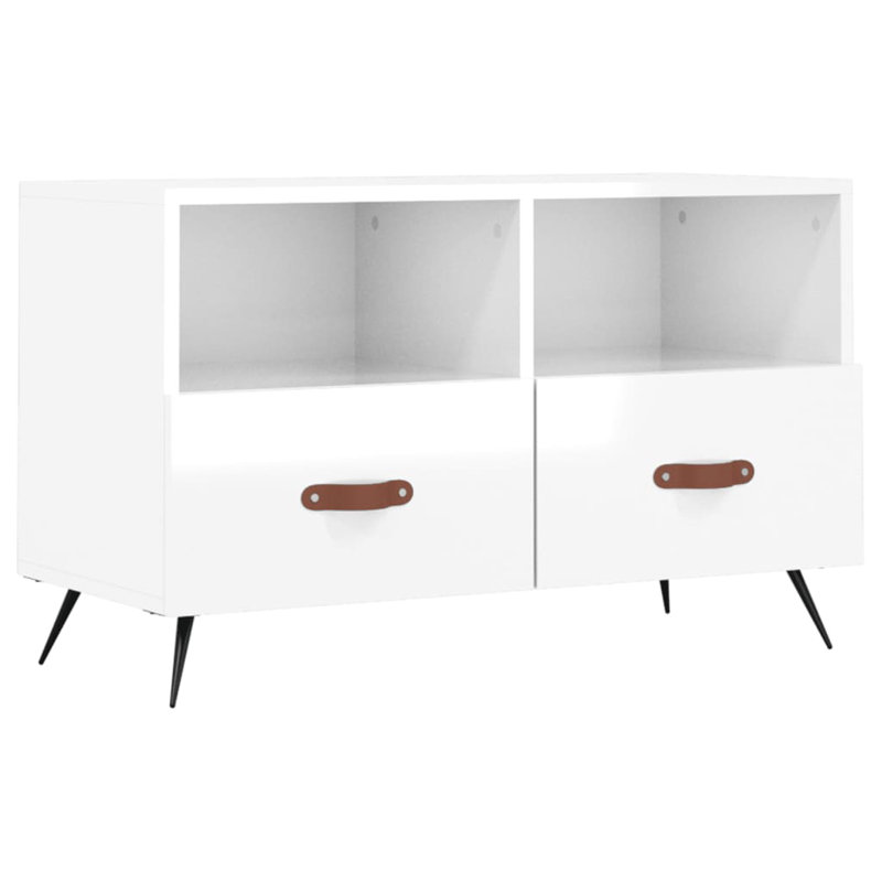 Agatie TV Stand for TVs up to 32", High Gloss White