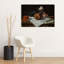 The Brioche, 1870 Impressionist Abstract Contemporary Rose Flower Fruit Wall Art Print by Edouard Manet - Wrapped Canvas Print-1810346771