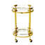 Jacques Round Bar Cart - Brass