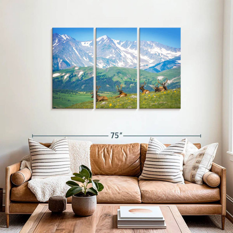 Élans nord-américains Brampt, H 36 po x l 57 po