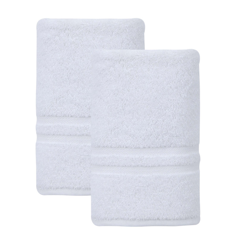 Hollington Turkish Cotton Hand Towel, White