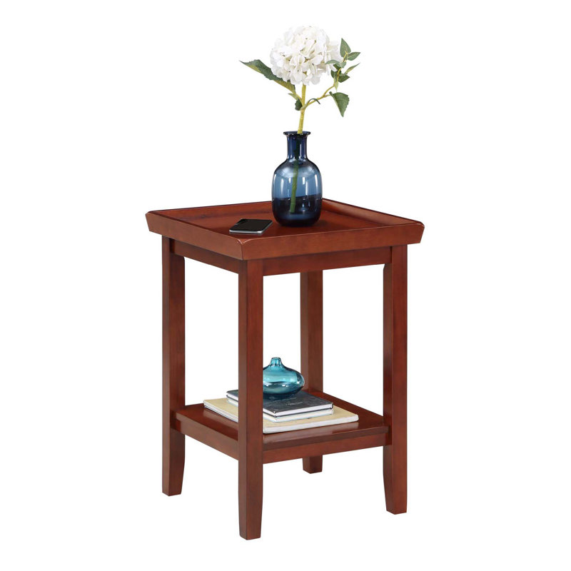 Gwen End Table, Mahogany, Mahogany