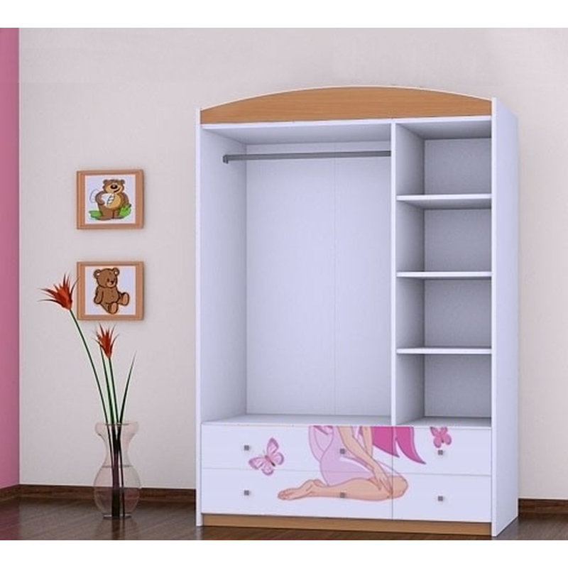 Wilczek 3 Door Wardrobe, Brown