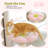 28" Cat Tower With Cozy Flower Perch, Large Hammock With 2 Replaceable Compostable Scoop
