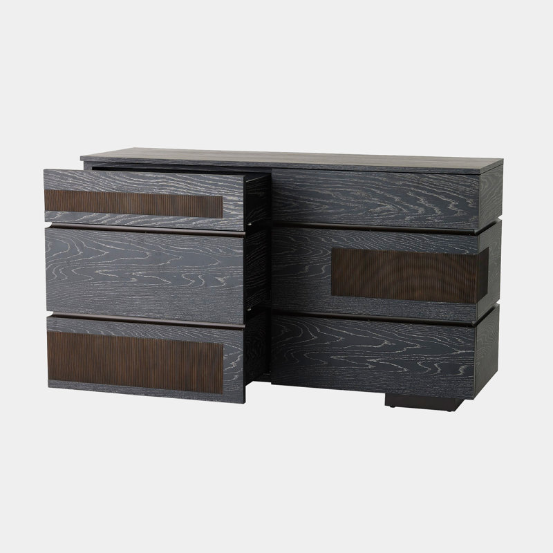 Commode Brésil - chêne cérusé noir
