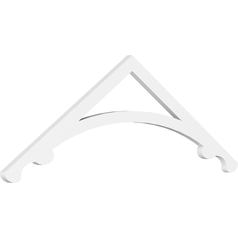 Pignon en PVC de qualité architecturale Legacy, H 16 po x l 48 po x P 1 po, 8 / 12