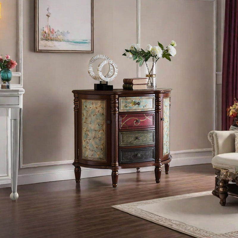 American Style Semi-Circular Accent Cabinet