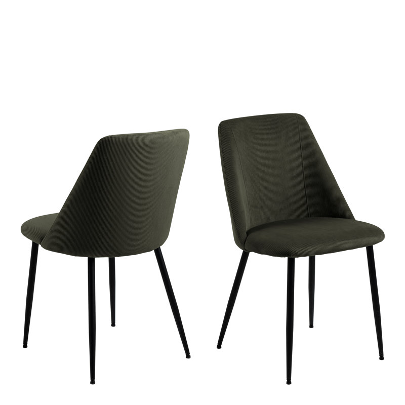 Manohar 48.5cm H Upholstered Side Chair, Olive Green