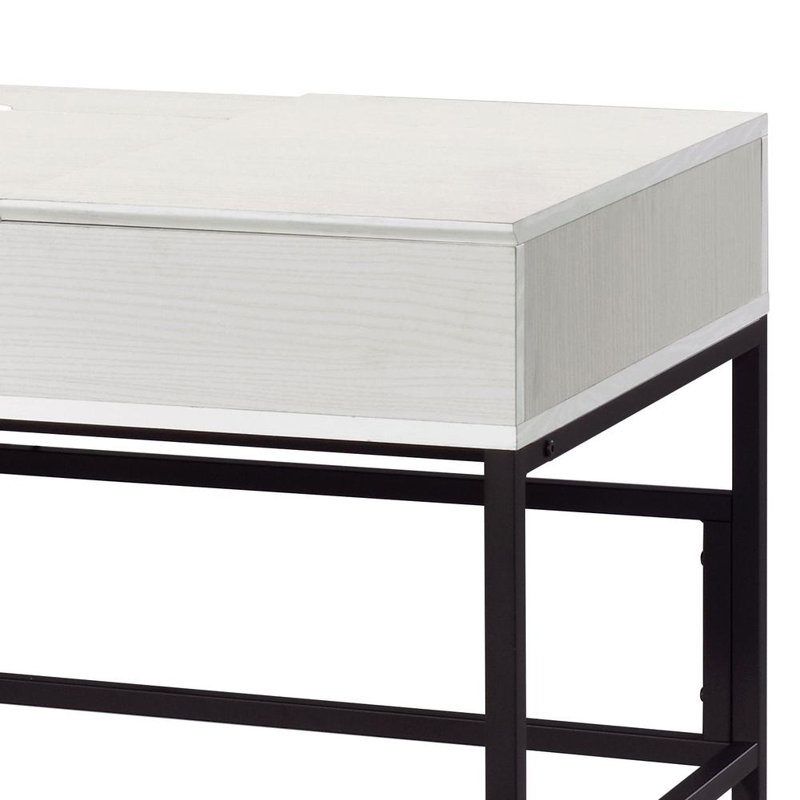 Writing Desk with Built-In USB Port, Natural